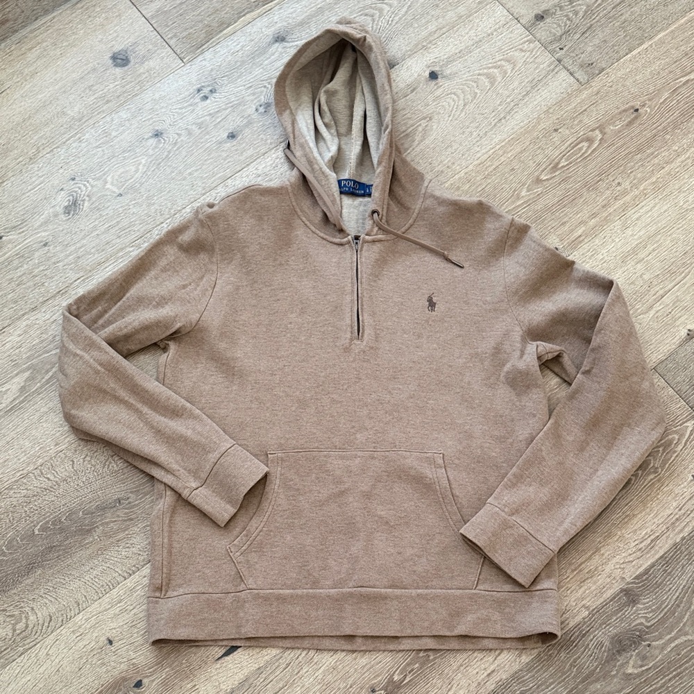 Polo Ralph Lauren Men's Zip-Up Brown Sweater